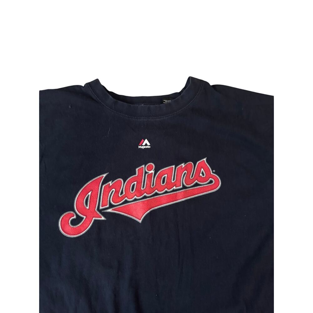 Majestic | Kipnis #22 Cleveland Indians Navy Blue T-Shirt | Size 6X